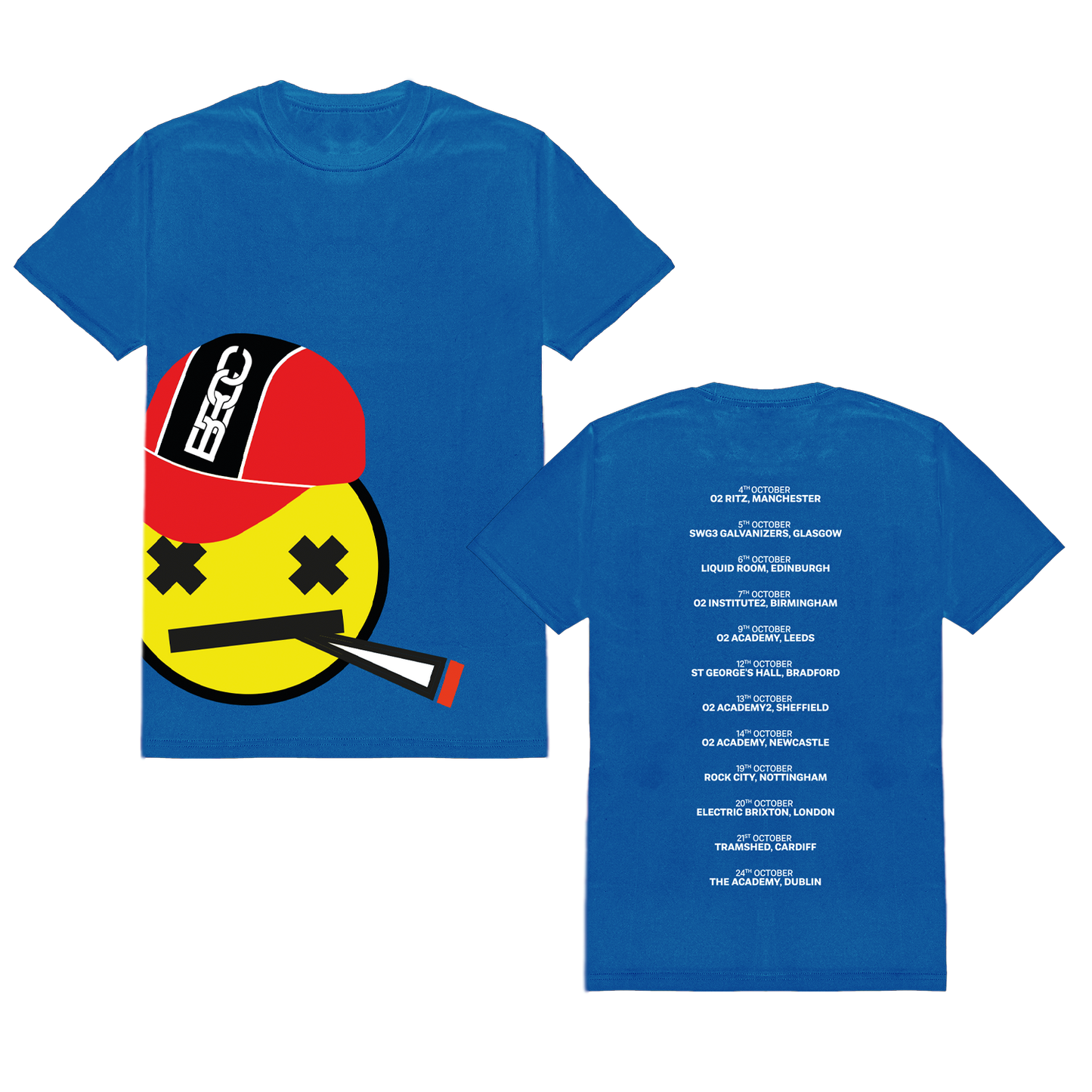 BBCC Emoji Tour Tee (Royal Blue)